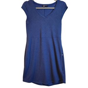 The North Face Blue Knit Casual Pockets Dress S